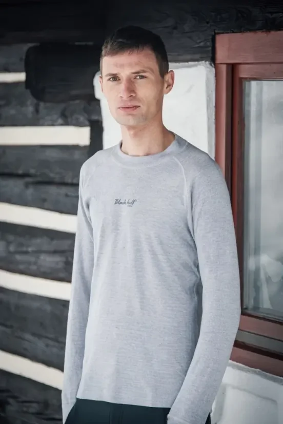 Pánske merino tričko DR WP250 - sivé - Veľkosť: S