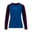 Women's merino T-shirt DR UVprotection140 - blue/lila - Size: S