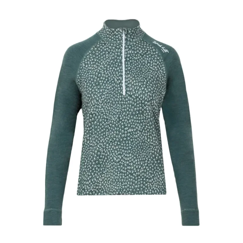 Women´s merino T-shitrt DRZN WP250 - green pattern