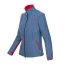 Ladies merino jacket Luna Blue/Red - Size: S