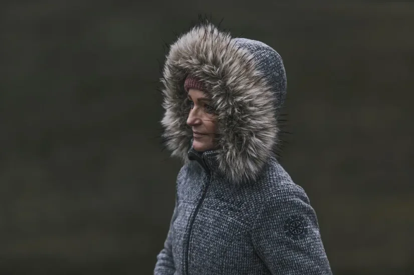 Ladies merino a coat NOVA Brown - Size: XL