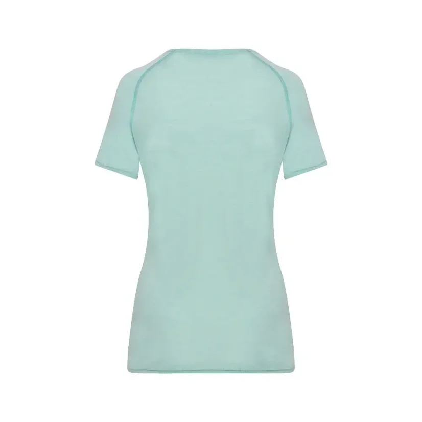 Women's merino silk T-shirt KR S180 - mint - Size: XL