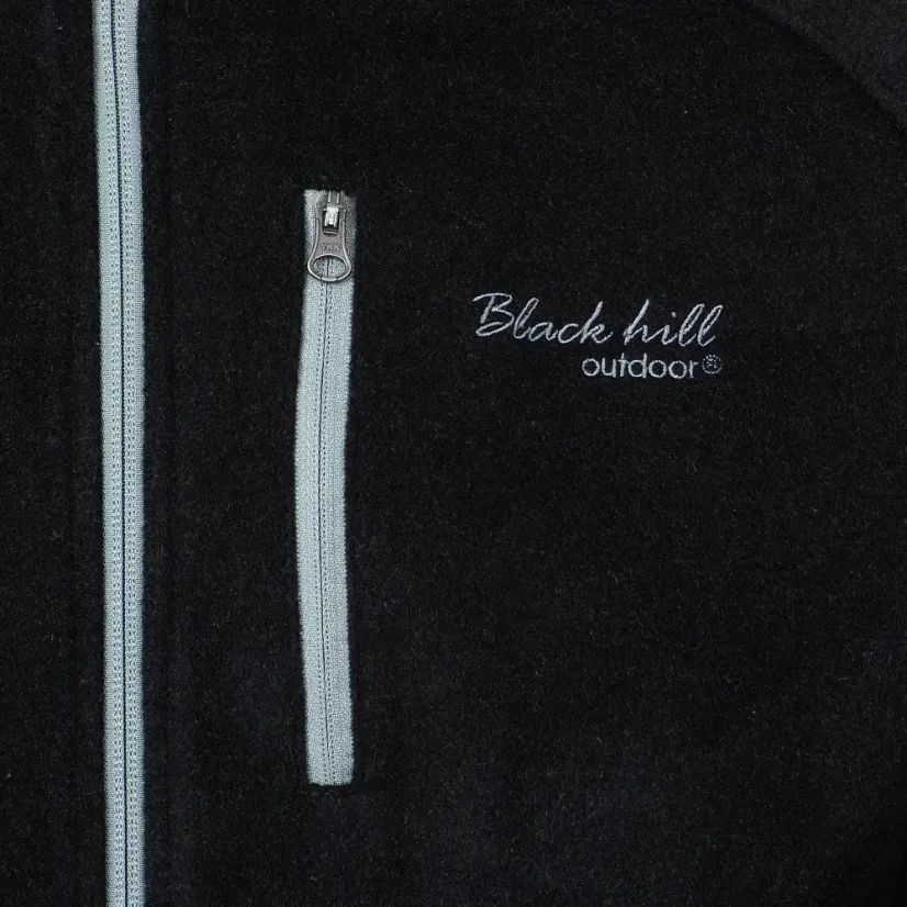 Pánská merino bunda VELES - černá - Velikost: S