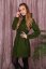Ladies merino coat Slavena Green
