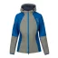 Dámska merino bunda Milica modrá/sivá - Veľkosť: L