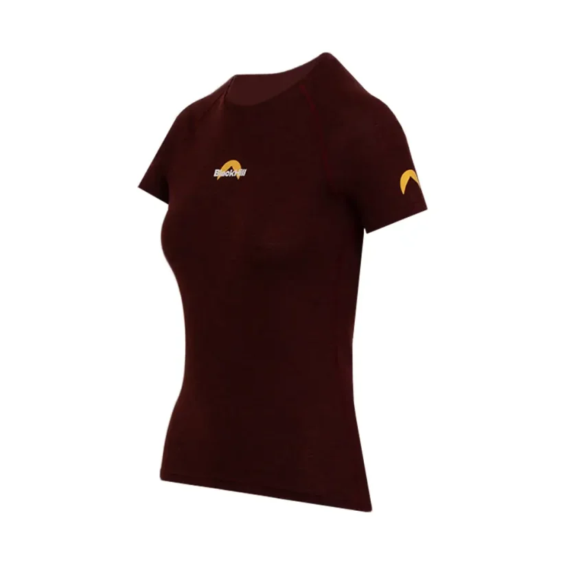 Women´s merino T-shirt KR S160 - burgundy