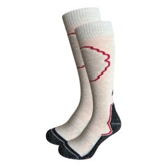 Merino lyžařské podkolenky SkiTour Performance/anatomic light - Bíle 2Pack