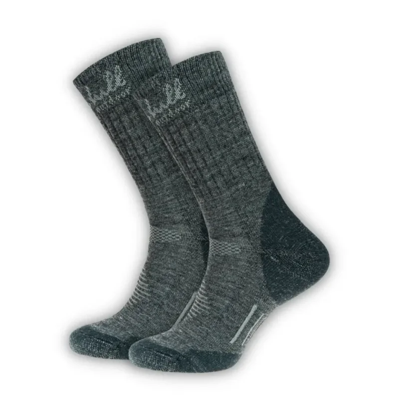 Black hill outdoor merino socks Chopok - Grey 2Pack - Size: 43-47 - 2Pack