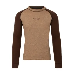 Pánské merino triko DR WP250 - hnědá/třtinová