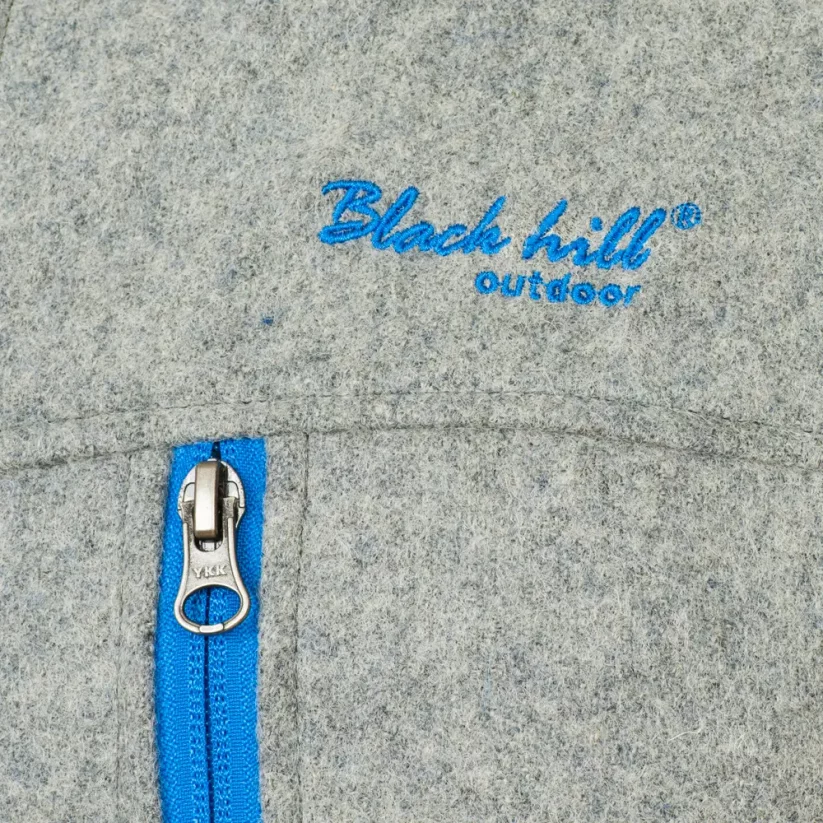 Pánska merino bunda FORESTER modrá/sivá - Velikost: S