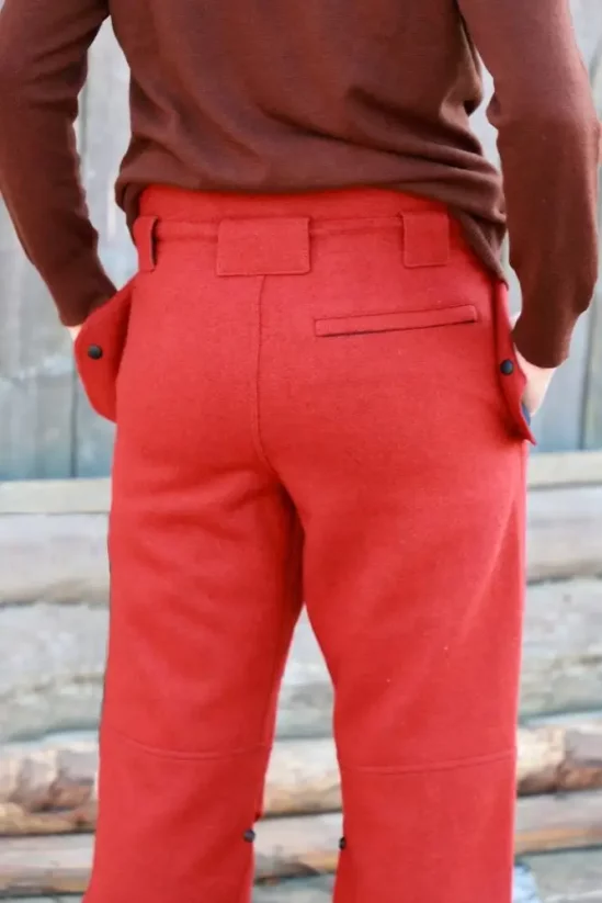 Pánske merino nohavice SHERPA II tehlová - Veľkosť: L