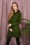 Ladies merino coat Slavena Green