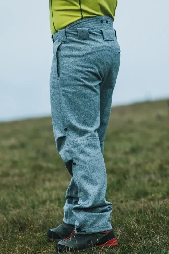 Pánske merino nohavice SHERPA II sivé
