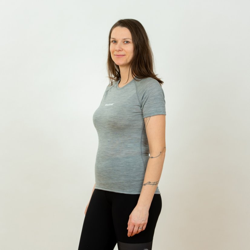 Dámske merino tričko KR S140 - Sivá - Veľkosť: XL