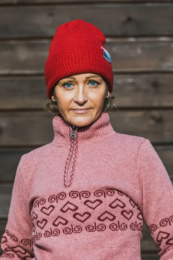 Merino čiapka Arctic II - červená