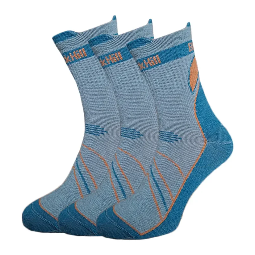 Black hill outdoor letní merino ponožky CHABENEC - modré 3Pack - Velikost: 43-47 - 3Pack