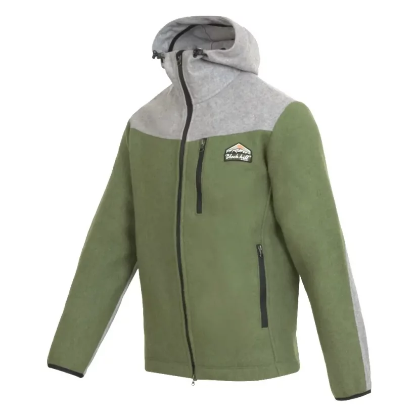 Men’s merino jacket Perun II  Green/Grey - Size: L