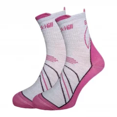 Black hill outdoor merino socks Chabenec - beige/pink 2Pack