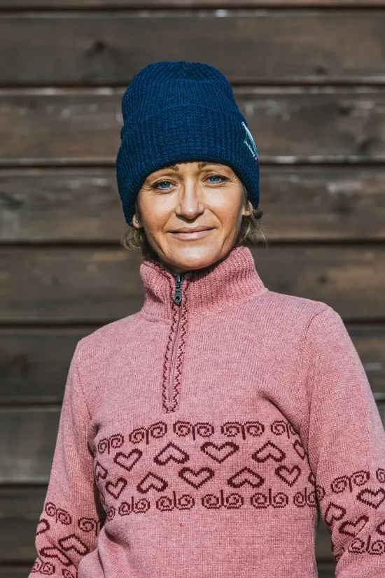 Merino čiapka Arctic II - modrá