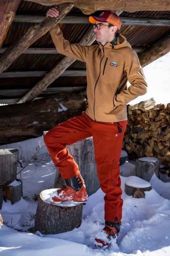 Pánske merino nohavice SHERPA II tehlová - Veľkosť: XXL