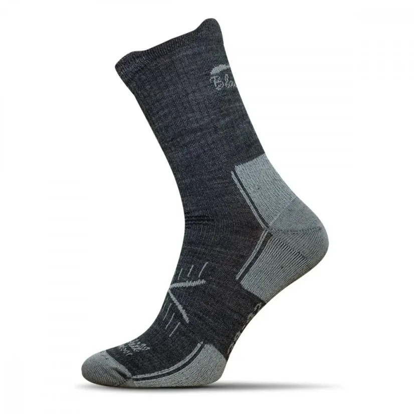 Black hill outdoor letné merino ponožky Chabenec - antracit/sivé - Veľkosť: 35-38