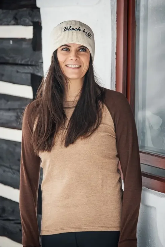 Women´s merino T-shitrt DR WP250 - brown/cane