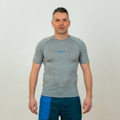 Pánske merino tričko KR S140 - sivé