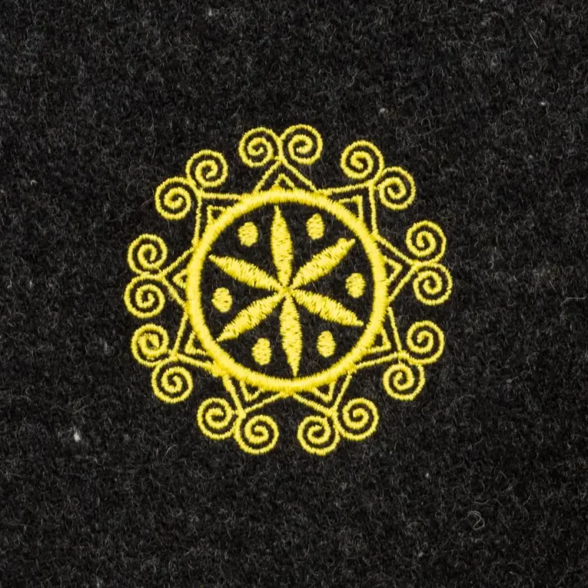 Dámska merino vesta Živena žltá/čierna