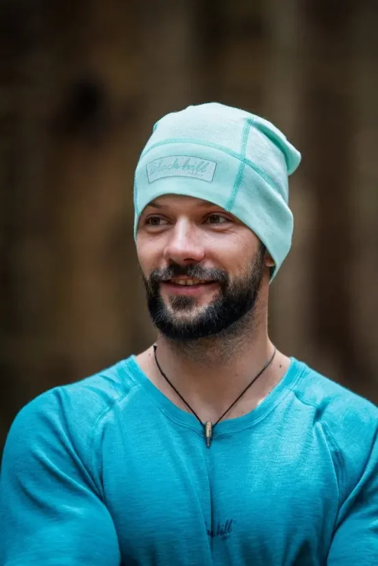 Merino čiapka Active hodváb long180 - mint