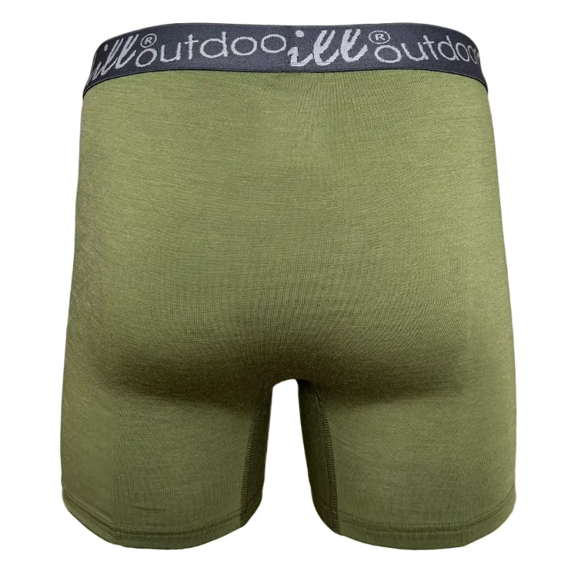 Pánske merino boxerky GINO -Zelená - Veľkosť: XL