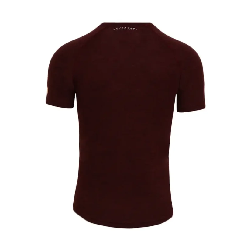 Pánske merino tričko KR S160 - bordové
