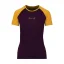 Women's merino T-shirt KR UVprotection140 - lilac/yellow