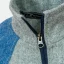 Dámska merino bunda Luna modrá/sivá - Veľkosť: XL
