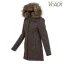 Ladies merino a coat NOVA Brown - Size: XL