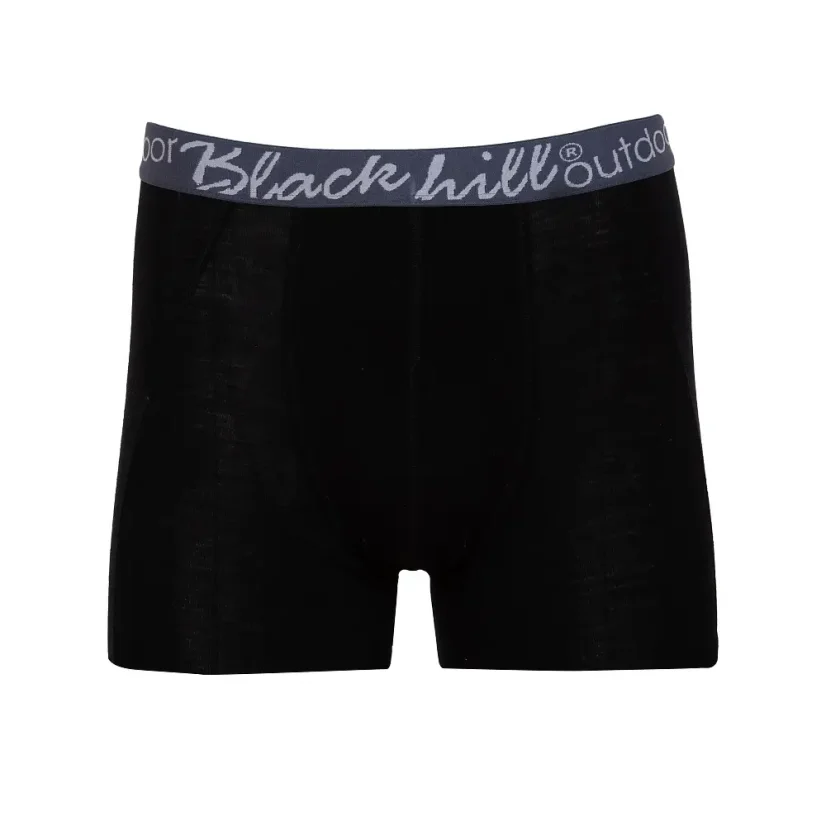 Men´s merino/silk boxers GINO M/S Black - Size: S