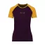 Women's merino T-shirt KR UVprotection140 - lilac/yellow - Size: S