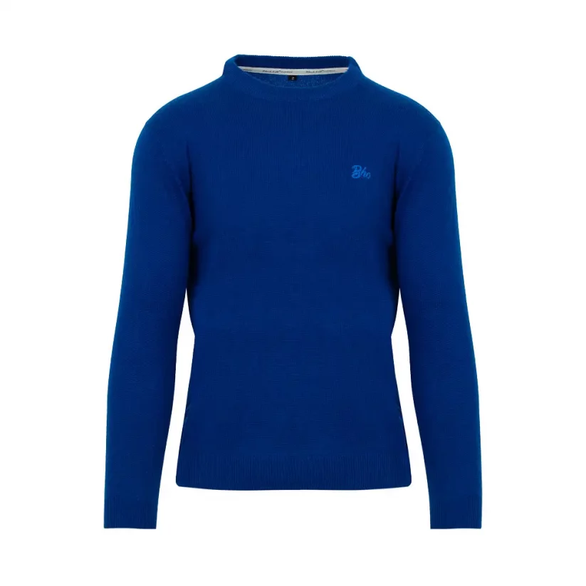 Men’s merino sweater Dali - Blue - Size: L
