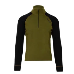 Pánské merino triko DRZN WP250 - zelená/černá