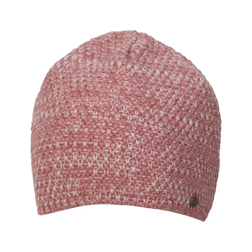 Merino čiapka Snowy - starorúžová melír