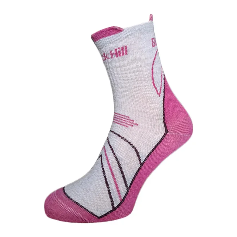 Black hill outdoor letné merino ponožky CHABENEC - béžová/rúžová 3Pack - Veľkosť: 39-42 - 3Pack