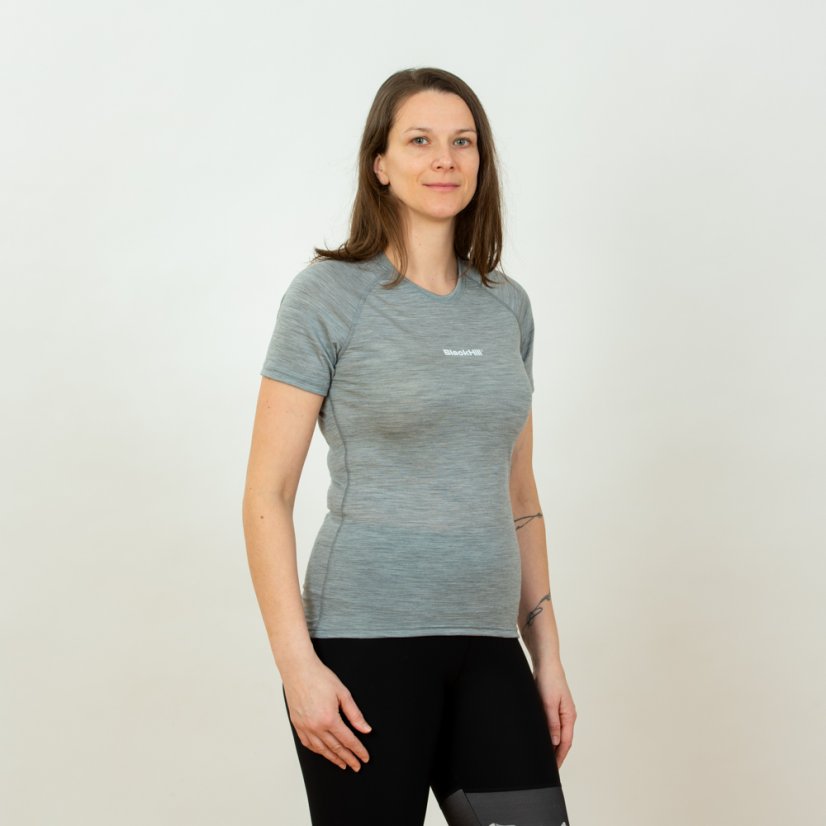 Dámske merino tričko KR S140 - Sivá - Veľkosť: XL
