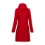 Ladies merino coat Slavena Red - Size: S