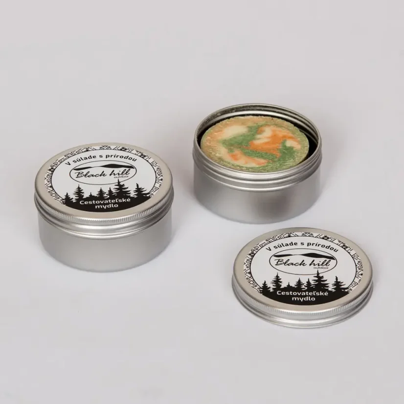 Travel soap in metal tin - quantity: KS