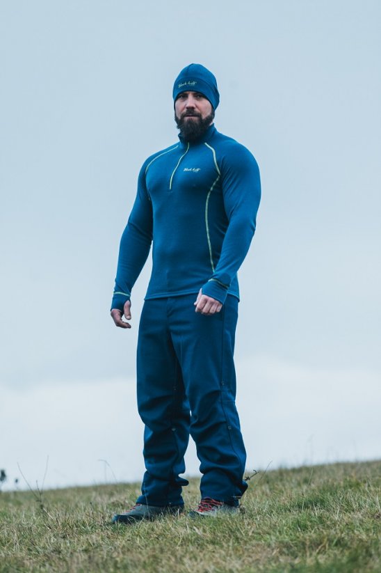 Pánske merino nohavice SHERPA II modré - Veľkosť: S