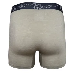 Pánske merino boxerky GINO - Béžová