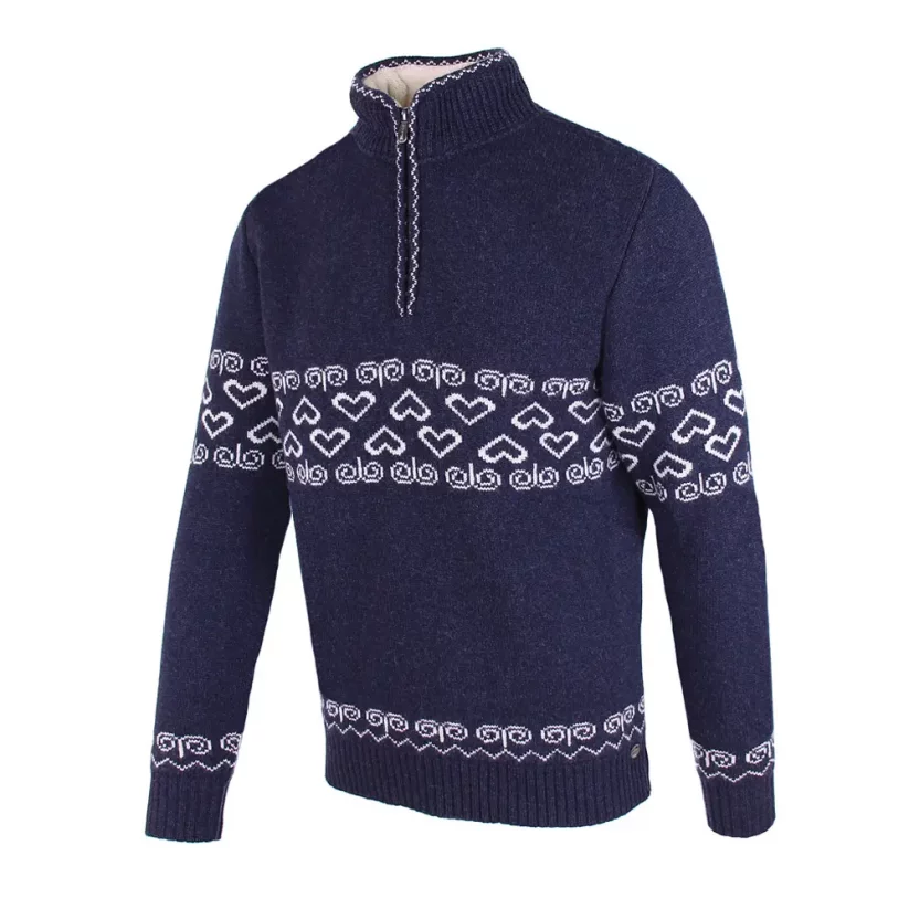 Pánsky merino sveter PATRIOT - modrý - Veľkosť: XL