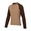 Pánské merino triko DR WP250 - hnědá/třtinová