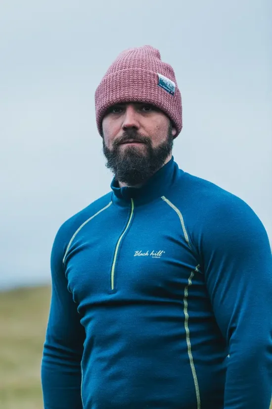 Merino čiapka Arctic II - starorúžová