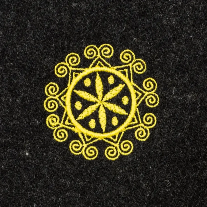 Dámska merino vesta Živena žltá/čierna