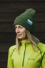 Merino cap Arctic II - green